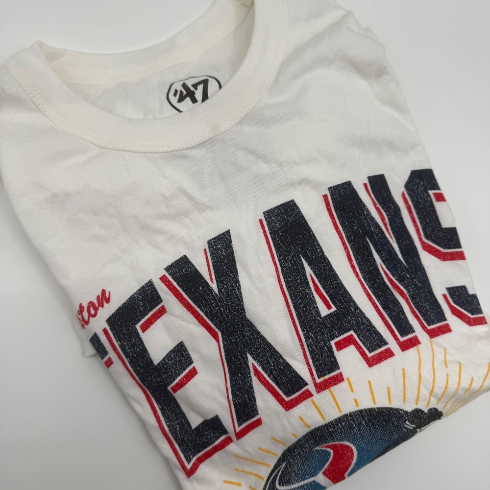 NWT Men's Houston Texans Football Helmet Graphic T-Shirt Small‎ White Cotton